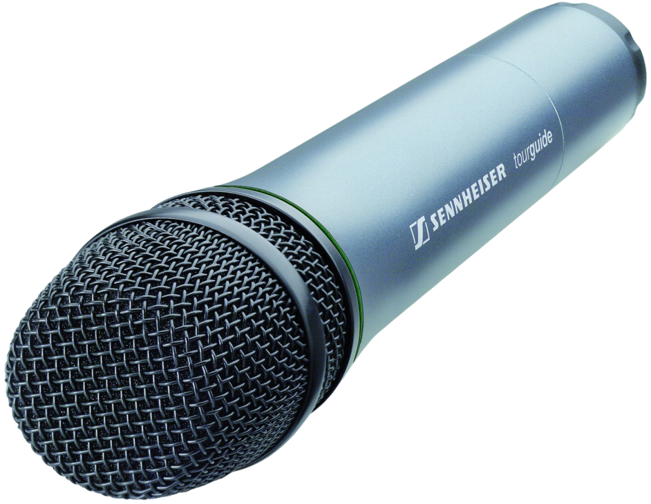 Second 45 degree angle view of the Sennheiser SKM 2020-D Tourguide, Digital Handheld Transmitter, 863-865MHz.