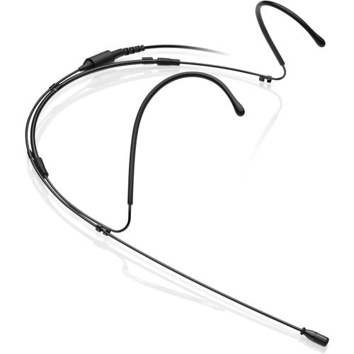 Left angled top view of the Sennheiser SL Headmic 1 BK Black Headworn Omni-directional Microphone, MKE 1 Mic Capsule, 3.5mm Jack.