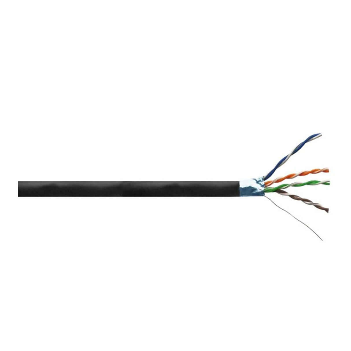 Linkbasic 305M Cat5e Shielded Cable, UV Protected, suitable for high-performance networking.