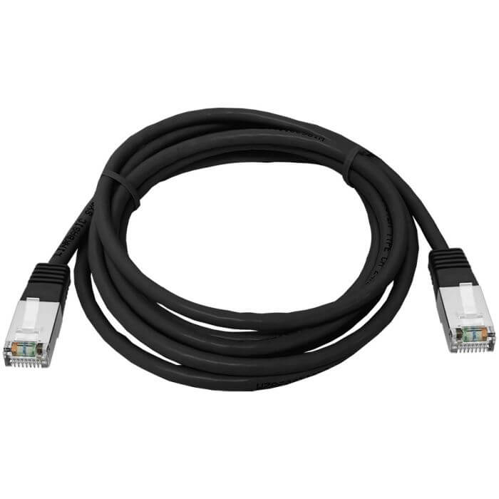 Linkbasic 2M Cat5e Shielded UV-Protected Flylead cable, designed for reliable connectivity and protection against UV exposure.