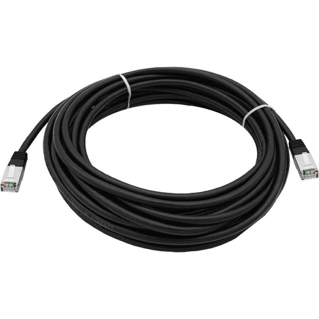 Linkbasic 10M Cat5e shielded UV-protected flylead cable, suitable for networking.