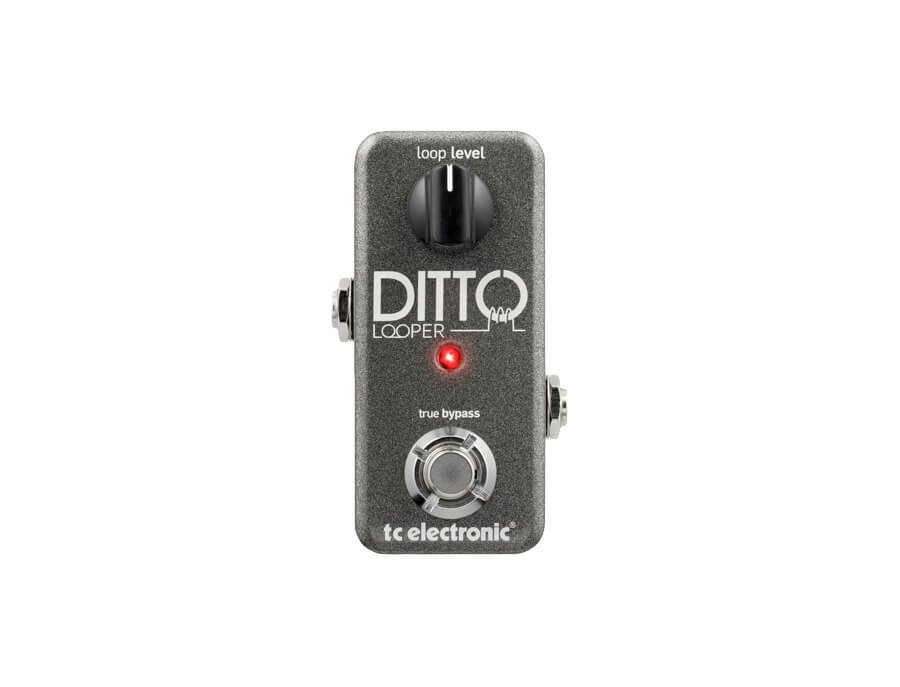 TC Electronic Ditto Looper Pedal for creating instant creative phrases, featuring a compact design and user-friendly controls.