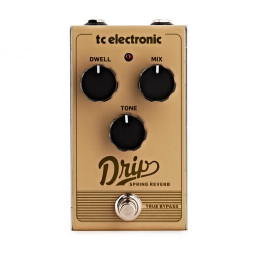 TC Electronic DRIP Spring Reverb Pedal featuring realistic drip and splash effects.