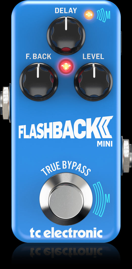 TC Electronic Flashback 2 Mini Delay Pedal with TonePrint, showcasing its compact design and controls.