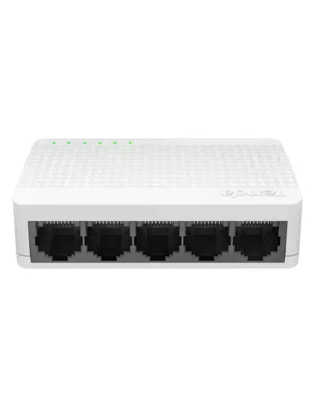 Tenda S105 5-Port Fast Ethernet Switch, a compact network device with five Ethernet ports for fast data transfer.
