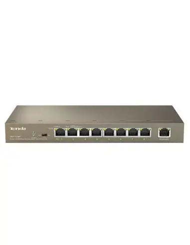Tenda TEF1109P 9-Port Fast Ethernet Switch with 8 PoE ports, ideal for network connectivity.