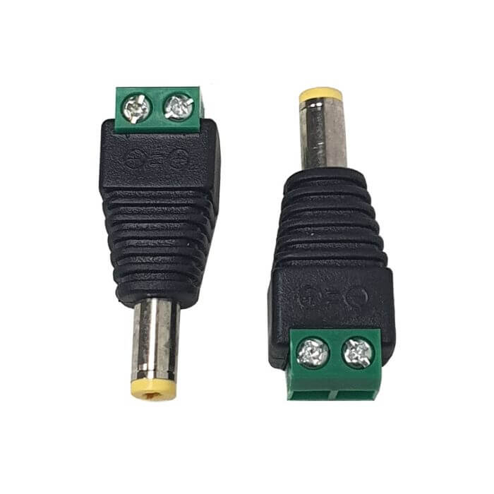 DC Terminal to 2.1mm Jack Adapter showing the design and connectors of the product.