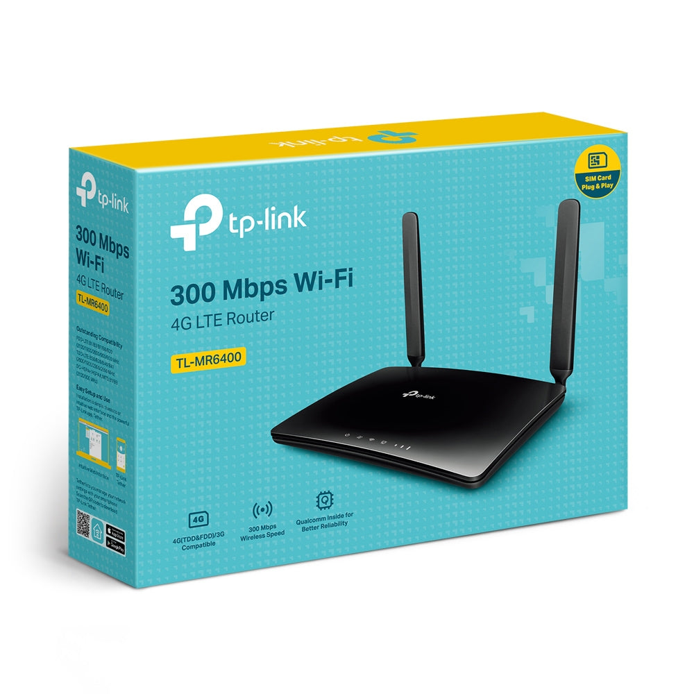 TP-Link MR6400 300Mbps Wireless N 4G LTE Router - Reliable Speed
