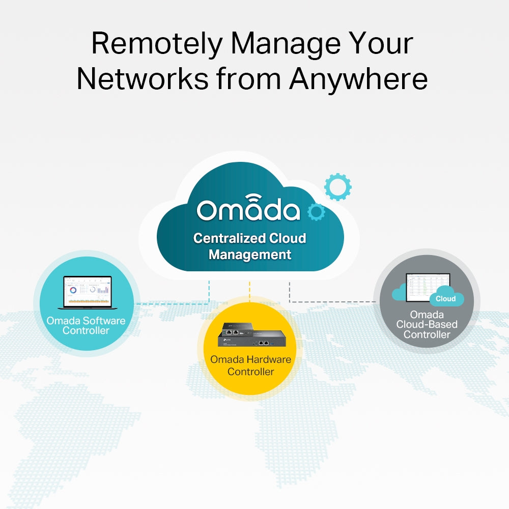 TP-Link Omada 28-Port PoE+ Managed Switch - 4 SFP Slots