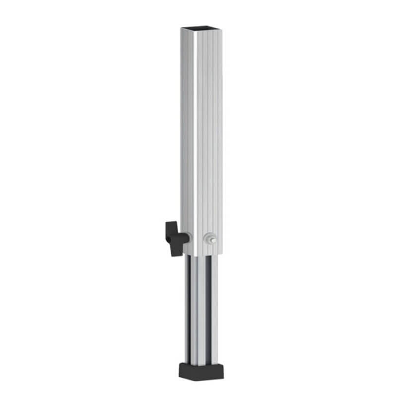ALUSTAGE W.TLE-04 telescopic legs adjustable from 400mm to 600mm for stage platforms.