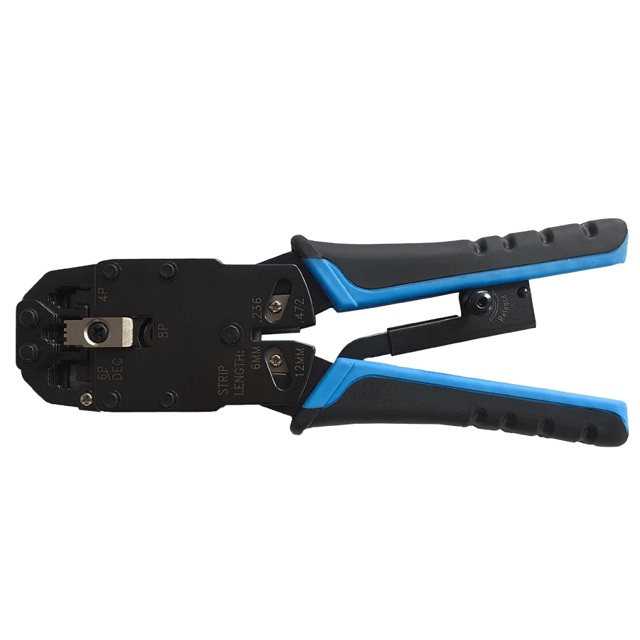 Linkbasic UTP Crimp Tool designed for RJ11, RJ12, and RJ45 connectors.