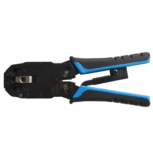 Linkbasic UTP Crimp Tool designed for RJ11, RJ12, and RJ45 connectors.