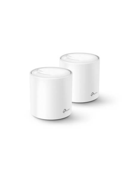 TP-Link Deco X50 AX3000 Mesh Router System - 2 Pack, featuring a modern design for whole home Wi-Fi coverage.
