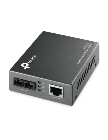 TP-Link Single-mode SC Fiber Converter designed for high-speed data transfer.