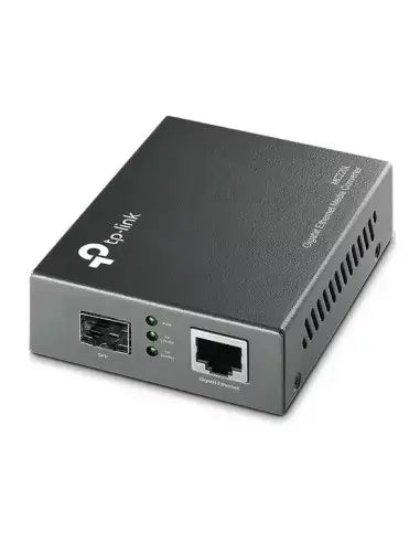 TP-Link Gigabit SFP Media Converter, providing a fast Ethernet solution for networking.