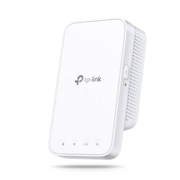 TP-Link RE300 AC1200 Mesh Wi-Fi Extender device on a white background