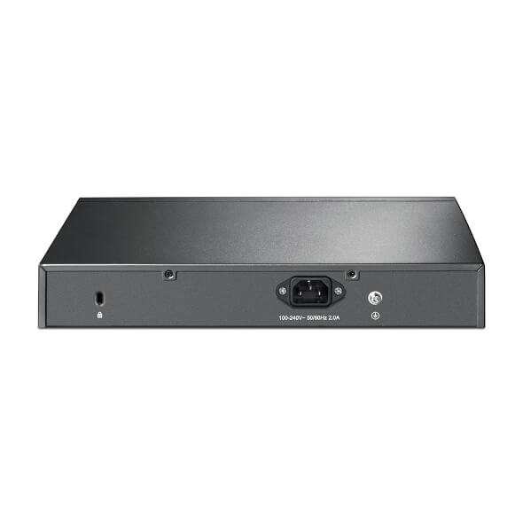 Image of the TP-Link 16-Port Gigabit PoE+ Smart Switch showcasing its design and ports.