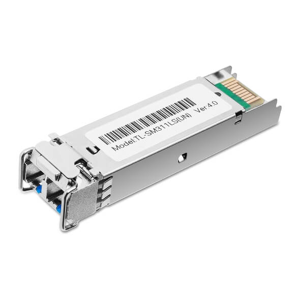 TP-Link Gigabit SFP Module for single-mode fiber connections.