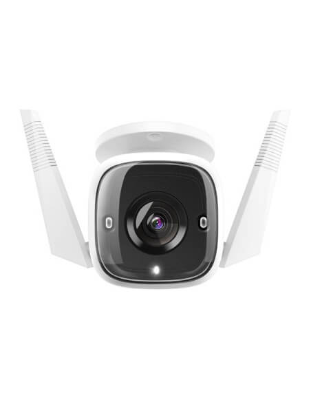 TP-Link Tapo Outdoor Wi-Fi Camera for home security, showcasing its design and features.