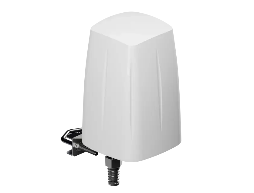Teltonika outdoor LTE and Wi-Fi antenna designed for RUT2 devices, showcasing its robust design and functionality.