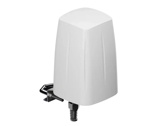 Teltonika outdoor LTE and Wi-Fi antenna designed for RUT2 devices, showcasing its robust design and functionality.