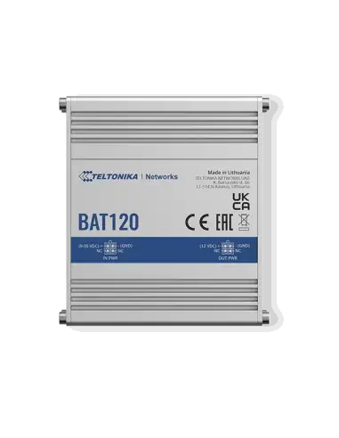 Teltonika Uninterrupted Power Supply suitable for Din Rail and Surface Mount installations.