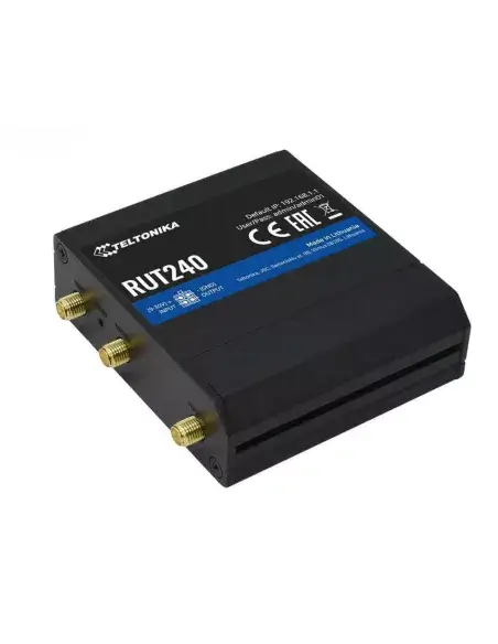 Teltonika LTE Wi-Fi IoT Router with VPN and I/O capabilities, designed for industrial applications.