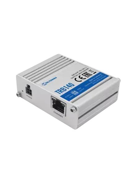 Teltonika Industrial Ethernet to 4G IoT Gateway device with multiple connectivity options.