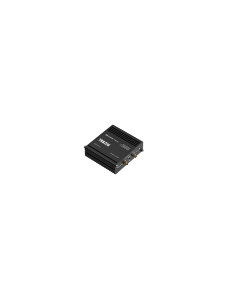 Teltonika Dual-SIM LTE Gateway featuring I/O, Ethernet, RS232/485 connectivity, and GPS functionality.