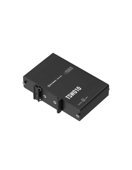 Teltonika Industrial 5-Port Gigabit Switch, unmanaged with Auto MDI/MDIX support, designed for high-speed networking.