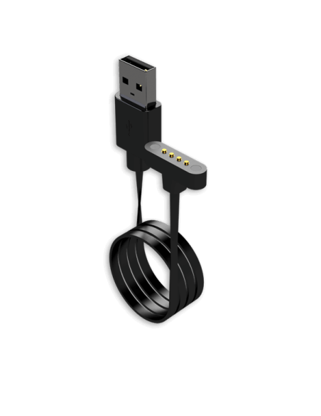 Teltonika Magnetic USB Charger designed for TMT250 accessory, showcasing its compact and magnetic design.