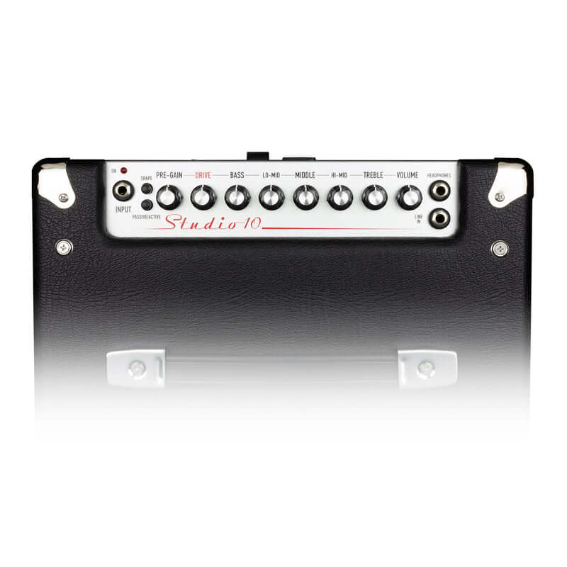 Ashdown TW-STUDIO 10 60W 1x10" Tweed Bass Combo Amplifier with Overdrive displayed in a studio setting.