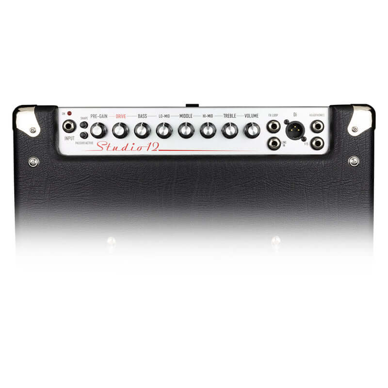 ASHDOWN TW-STUDIO 12 120W 1X12" Tweed Neo Bass Combo Amp showcasing its lightweight and versatile design.