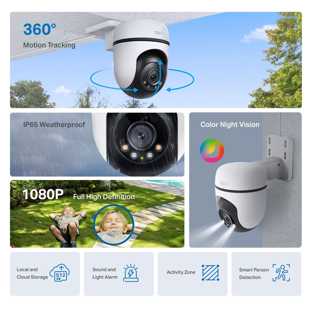 TP-Link Tapo Wi-Fi Outdoor Pan/Tilt Security Camera