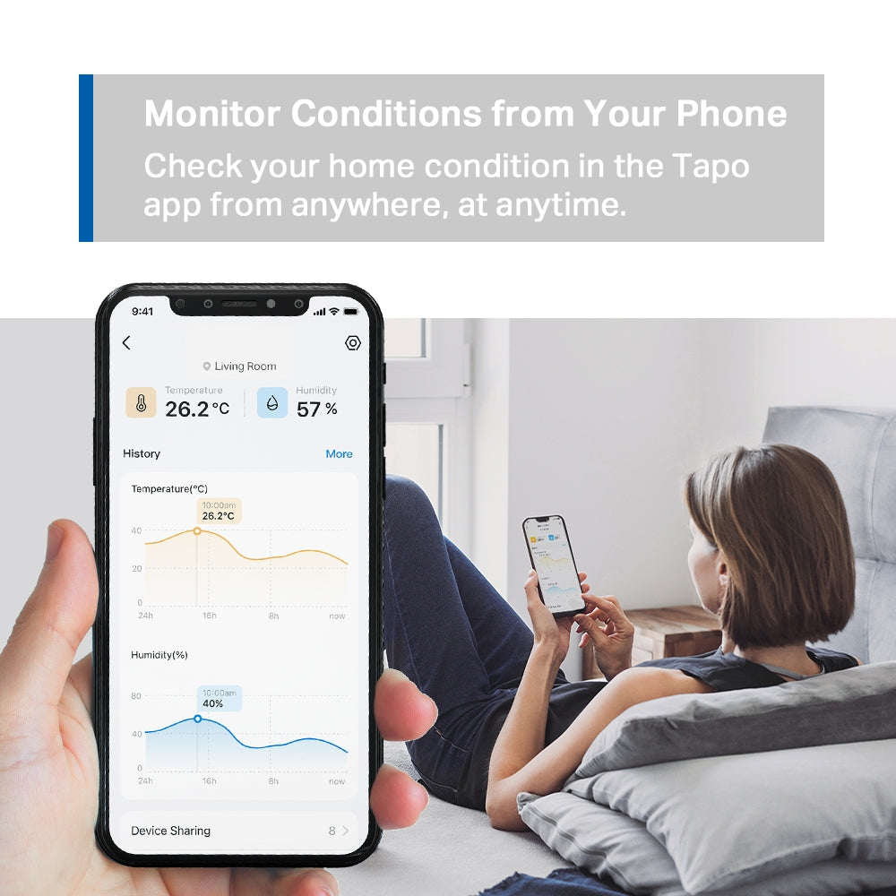 TP-Link Tapo Smart Temperature & Humidity Sensor