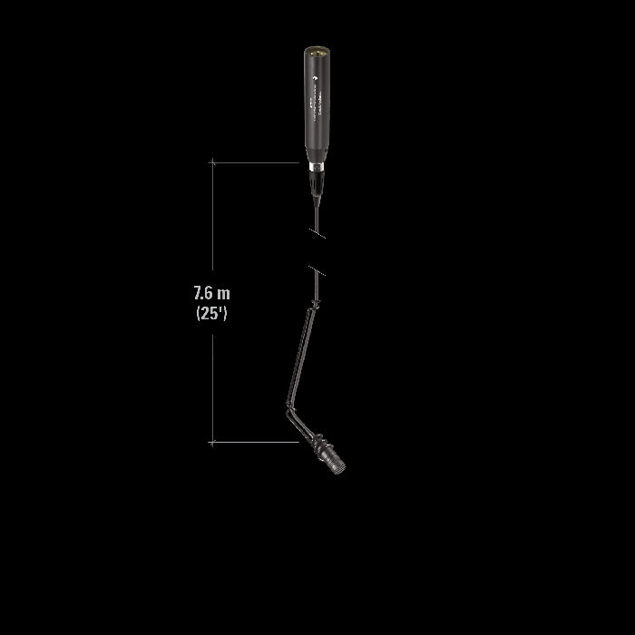 Audio-Technica U853RU UniLine Cardioid Condenser Hanging Microphone, designed for phantom power use.