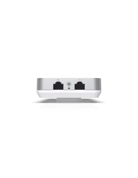 Ubiquiti UniFi AC In-Wall Gigabit Access Point featuring a sleek design and Ethernet port, ideal for enhancing wireless connectivity in indoor environments.
