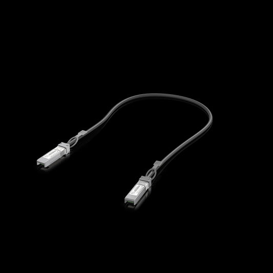 Ubiquiti 10Gbps DAC Cable, 0.5M displayed against a neutral background.