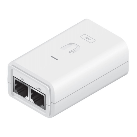 Ubiquiti Gigabit PoE Adapter 24V 7W without cable, showcasing the product design and features.