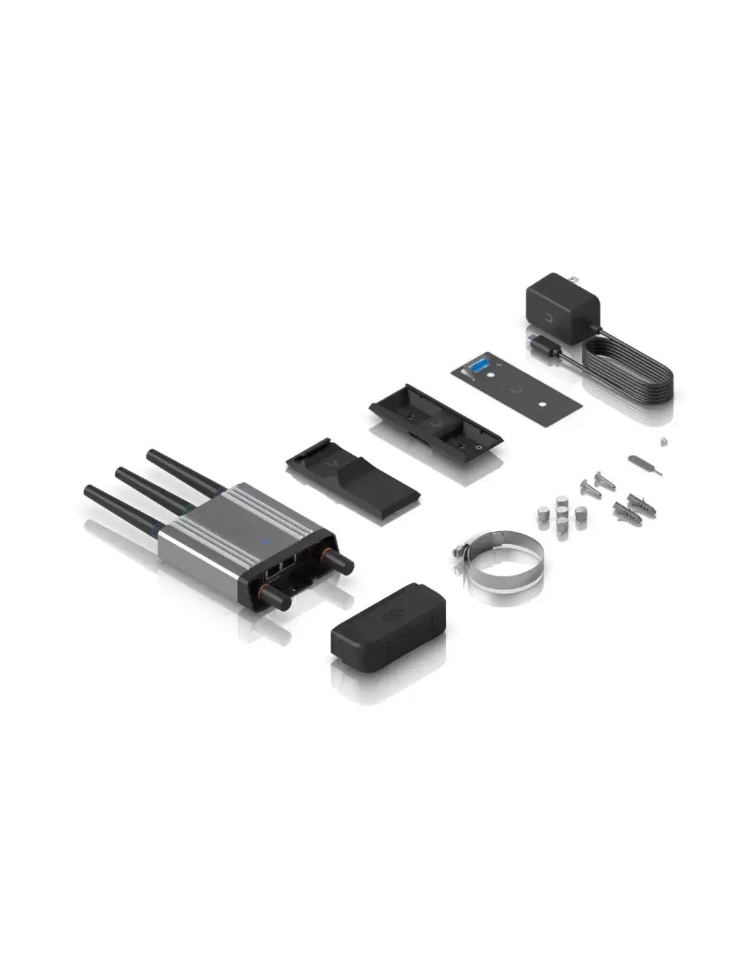 Ubiquiti UNIFI LTE Industrial Mobile Router, model UMR-INDUSTRIAL, showcasing its robust design for industrial mobile connectivity.