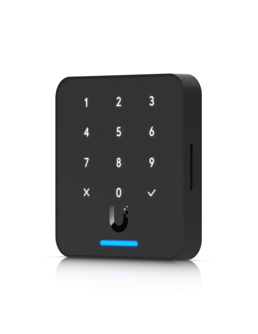 Ubiquiti UniFi Access NFC Card Reader with Keypad, model UA-G3-Flex-B, designed for secure access control.