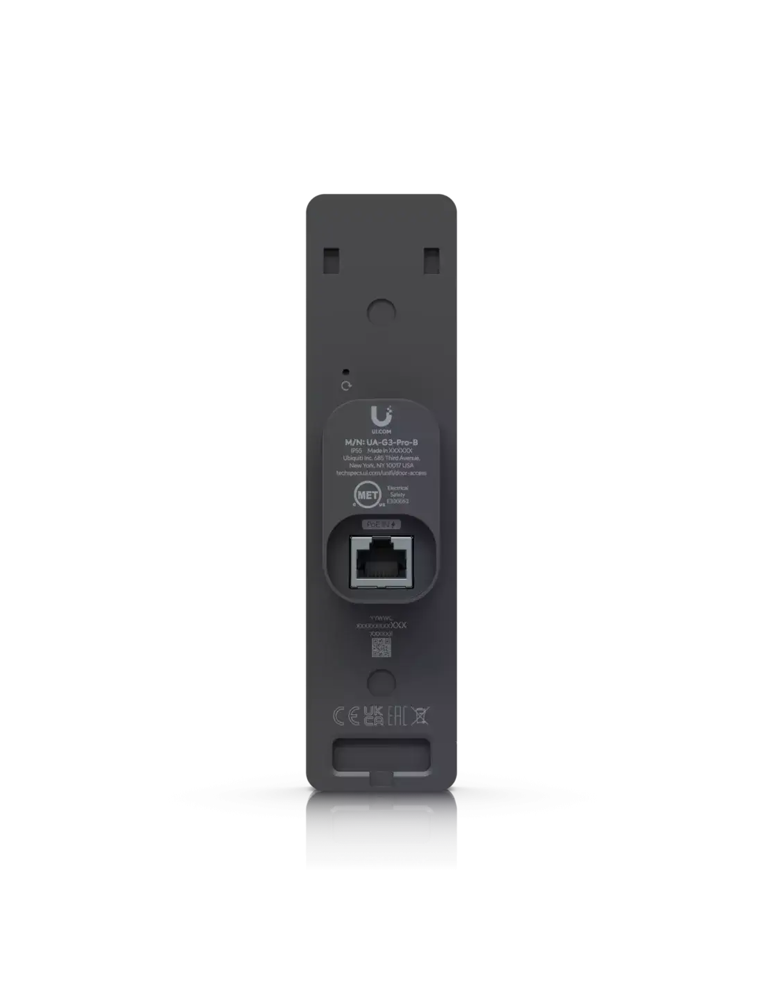 Ubiquiti UniFi Access Reader G3 Professional in black, a sleek and modern access control device.