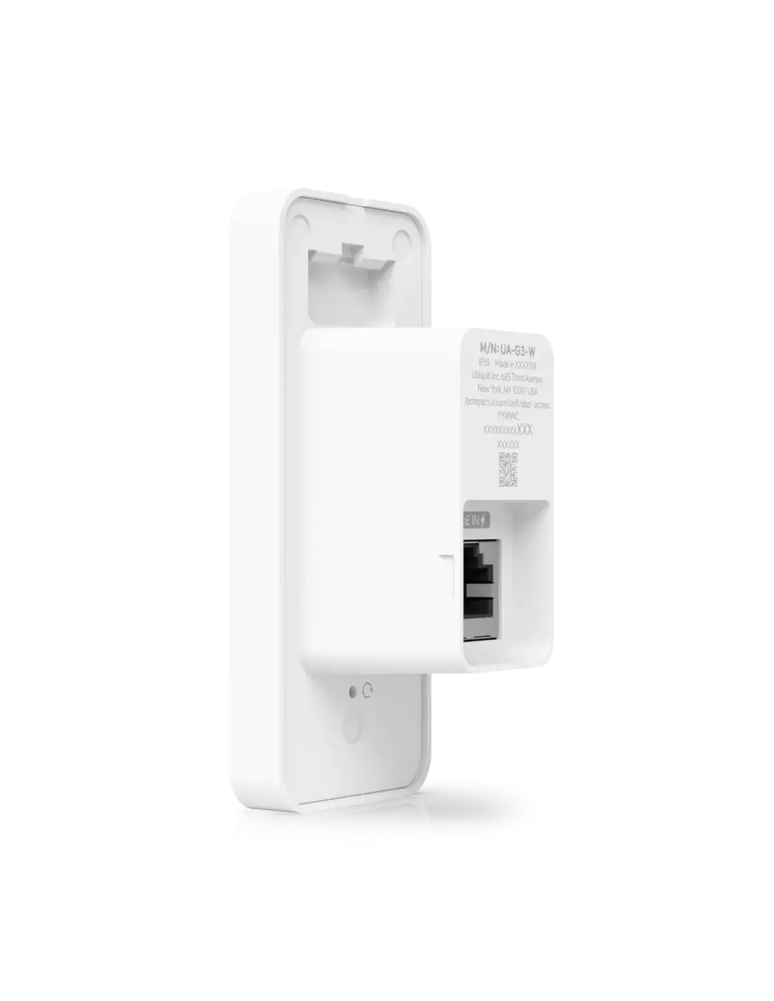 Ubiquiti UniFi Access Reader G3 in white, model UA-G3-W, designed for secure access control.