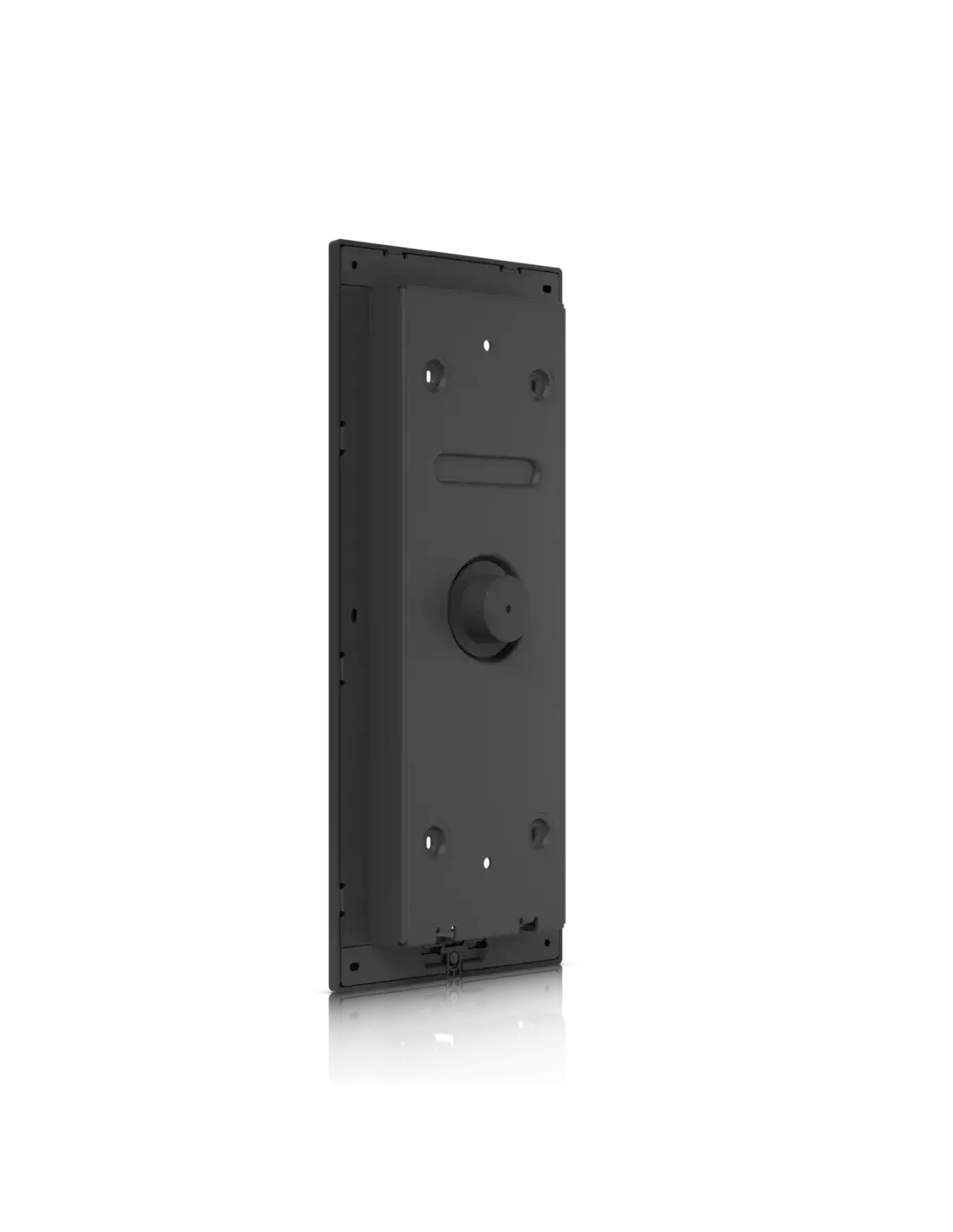 Ubiquiti UniFi Access Intercom Flush Mount, model UA-ICOM-FM, showcasing a sleek design suitable for installation.