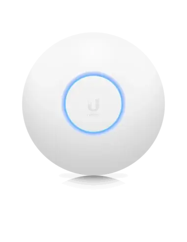 Ubiquiti UniFi6 Pro Indoor WiFi 6 Access Point with 4x4 MU-MIMO technology and 5.3 Gbps aggregate radio rate.