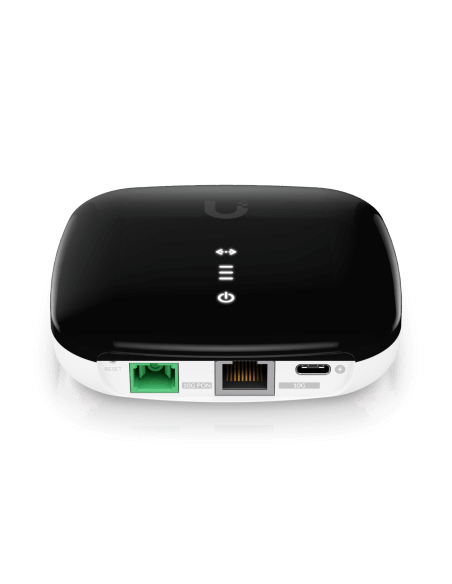 Ubiquiti UFiber XGS GPON ONU/ONT device for high-speed internet connectivity.