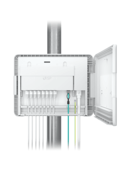 Ubiquiti UISP Box - a compact networking device designed for efficient internet service provider solutions.