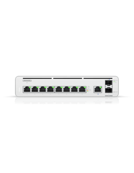 Ubiquiti UISP Console featuring an integrated switch and multi-gigabit Ethernet gateway.