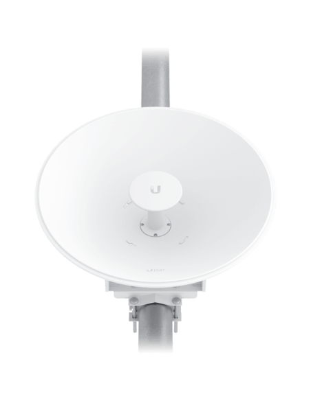 Ubiquiti UISP Dish Point-to-Point antenna designed for wide frequency range coverage.