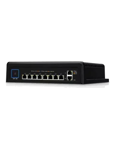 Ubiquiti UniFi Industrial 10-Port Switch with 450W power supply, designed for robust networking solutions.